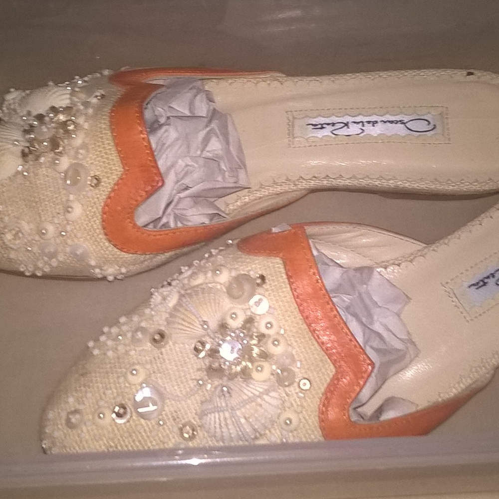 oscar de la renta flats